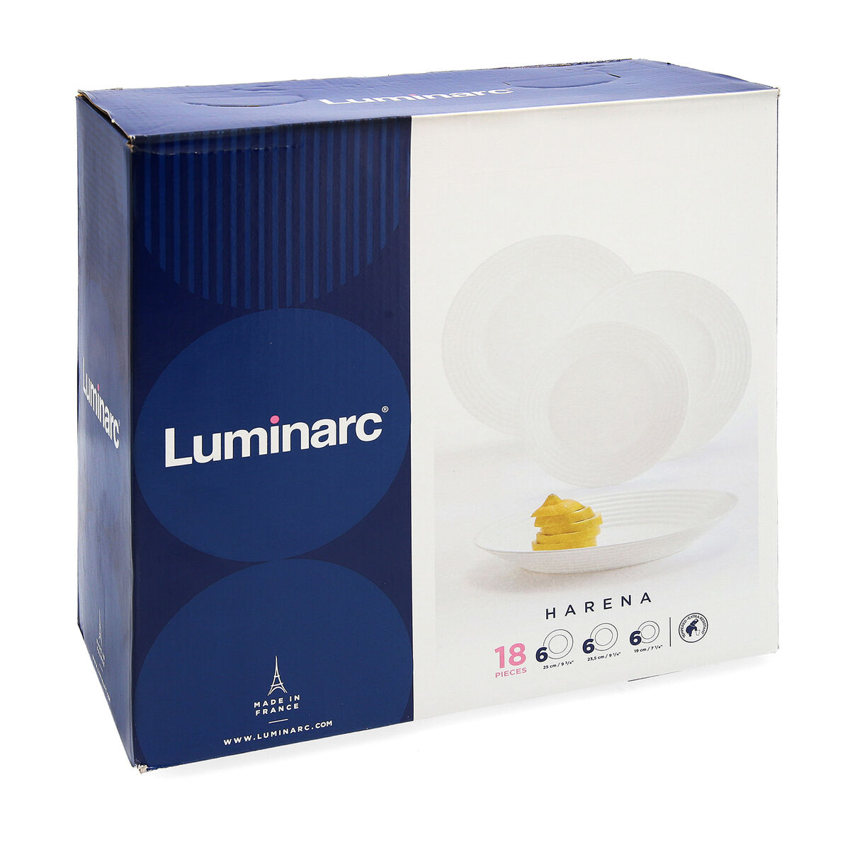 Set Nádobí Luminarc 1700 Bílý Sklo 18 Kusy